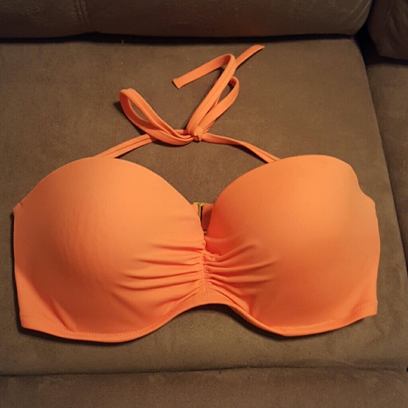 VS neon orange bikini top
