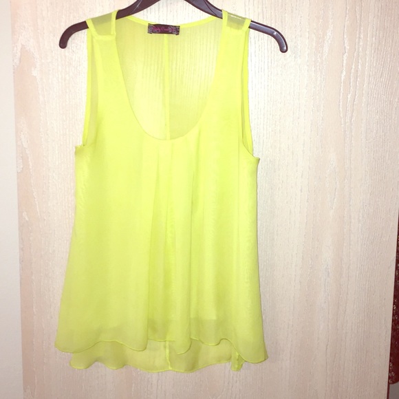 Bright Yellow Flowy Tank 💛