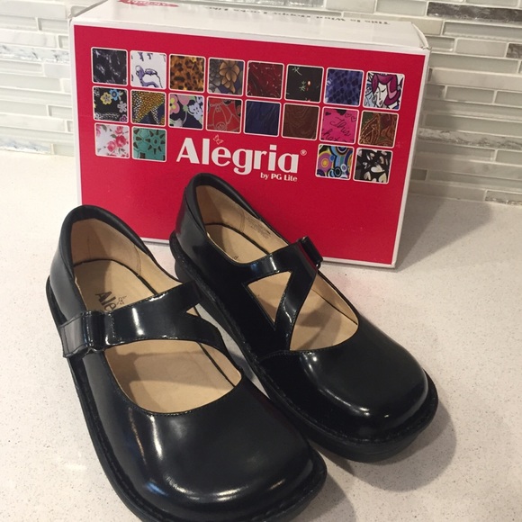 Alegria Leather Mary Jane with adjustable strap