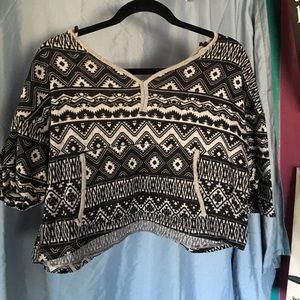 Aztec pattern top