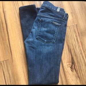 7 For All Mankind Gwen Skinny Dark Wash Jeans