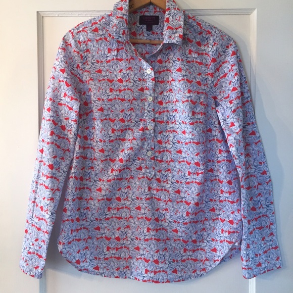 J. Crew Tops - LIBERTY ART FABRICS for J. CREW Dress Shirt