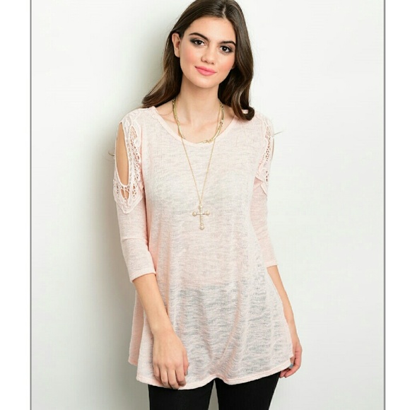 Pink 3/4 sleeve top