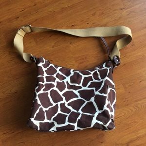 OiOi giraffe-print diaper bag