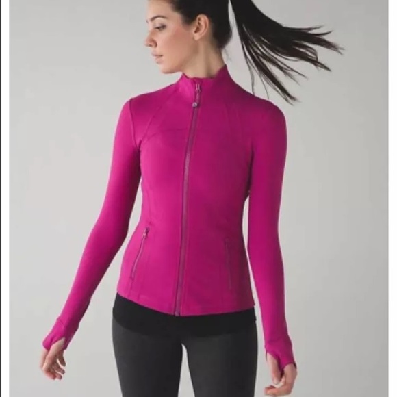 Raspberry pink define lululemon jacket size 2