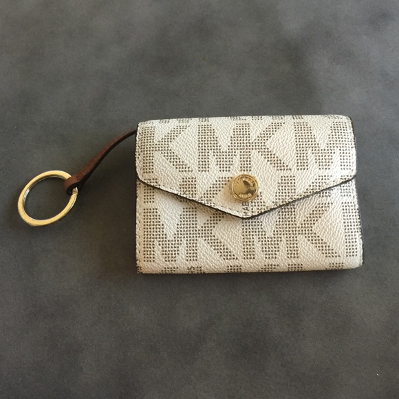 Michael Kors MK signature wallet keychain