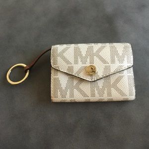 Michael Kors MK signature wallet keychain
