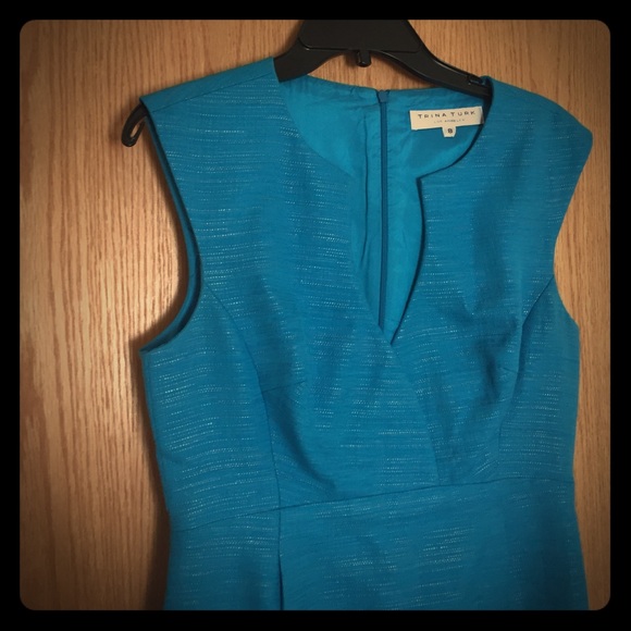 Turquoise sheath dress