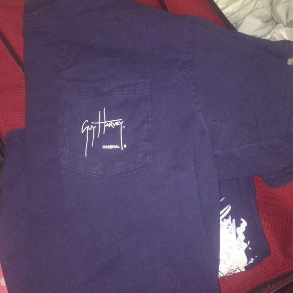 NAVY BLUE GUY HARVEY SHIRT