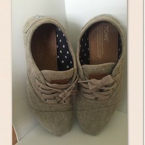 TOMS Cordones Grey Hemp Wm Sz 6