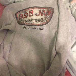 RON JON GREY HOODIE