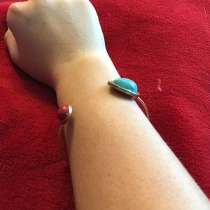 Gold open bangle