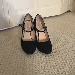 Guess black Mary Janes