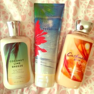 Bath and body works lotion set