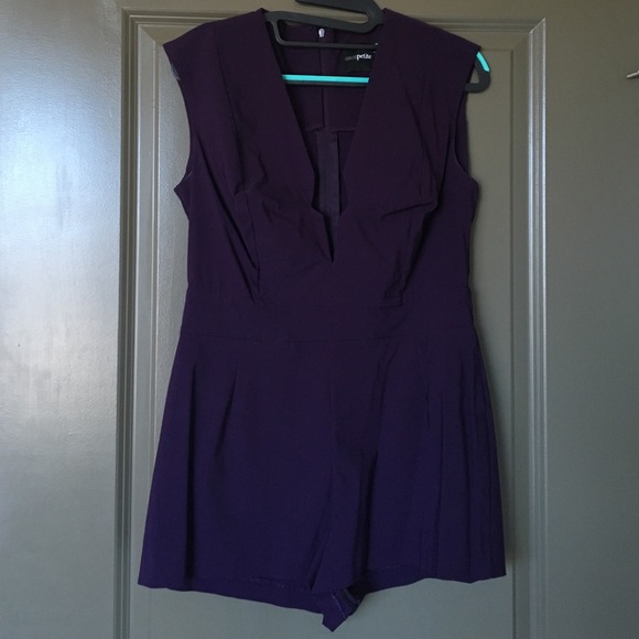 Asos plunge neckline romper (NEVER WORN)