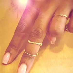 MIDI gold rings 2 for $24. Gold filled