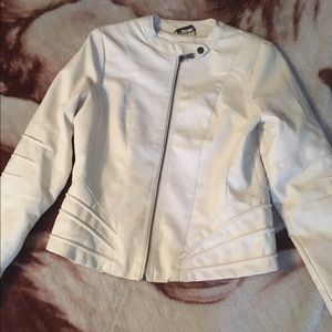Woman's white jacket