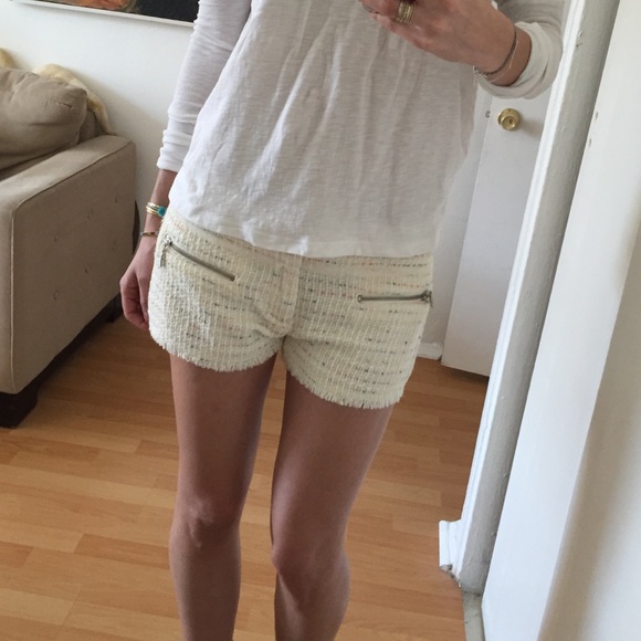 Tweed Zara Shorts with Raw Hem