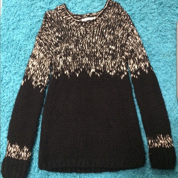 LUSH black and white sweater dress