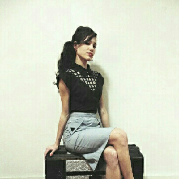 Vintage 1980s Cut Out Blouse