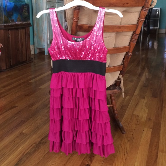 Dress with sequence on  top
