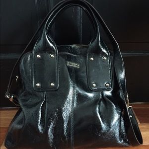 Large Patent Leather Kate Spade Cross Body Bag