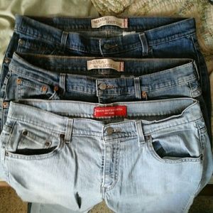 Lot of 3 Levi's 515 Nouveau Boot Cut Jeans