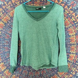 🌈BUNDLE FREE🌈BDG Soft Aqua Waffle Thermal V-Neck