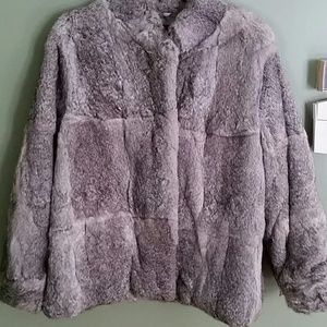 Vintage rabbits fur coat