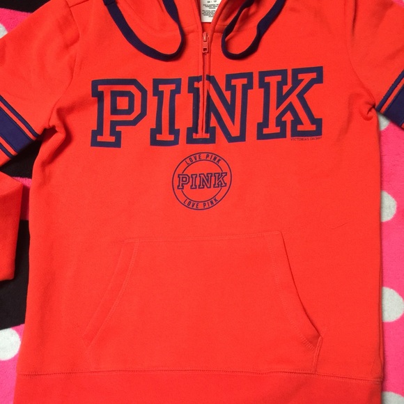 SOLD 🎀 VS PINK Half-zip Hoodie - Picture 2 of 2