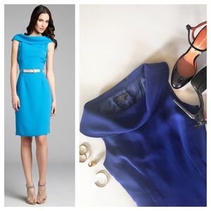 TAHARI ASL Royal Blue Shift Dress Sz 6