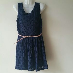 City triangles navy blue dress