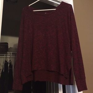 Long sleeve plush shirt
