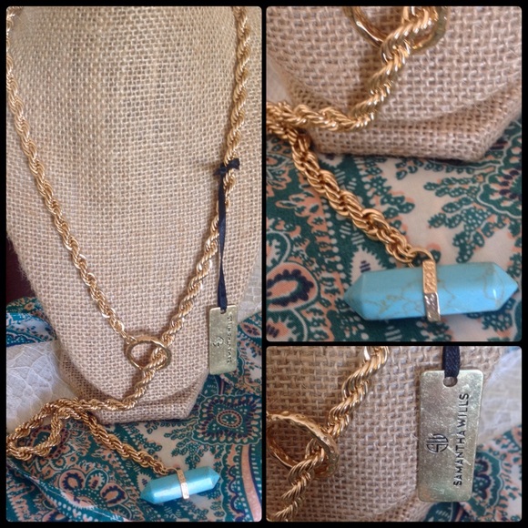 HOLD🚫SAMANTHA WILLS 🌙Midnight Prism Lariat Turq - Picture 3 of 4