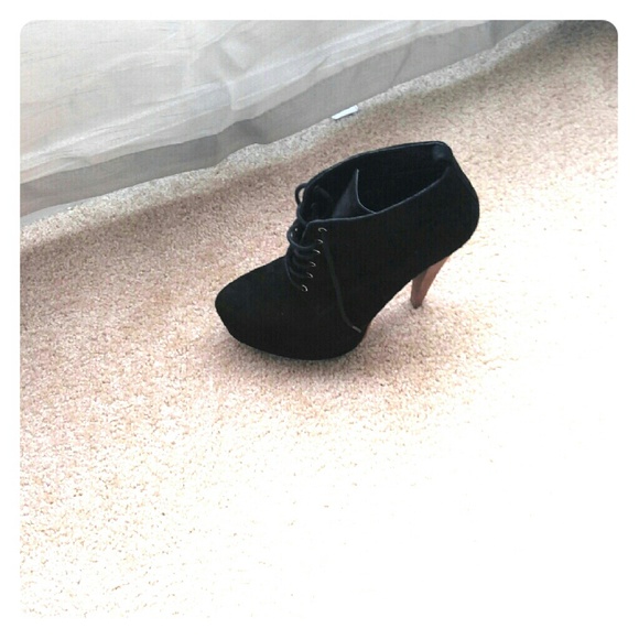Aldo suede platform bootie