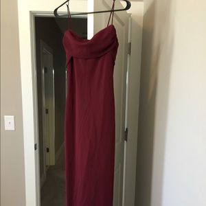 Wine colored dress