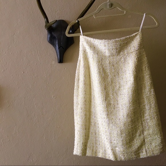 Antonio Melani Pencil Skirt, Lemon Yellow