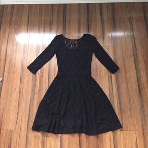 Black lace dress
