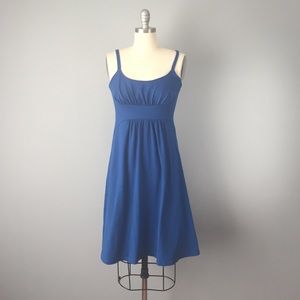 Royal blue spaghetti strap summer dress