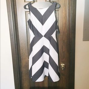 NY & Co. Black and white formal dress