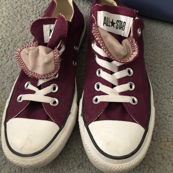 Dark purple converse
