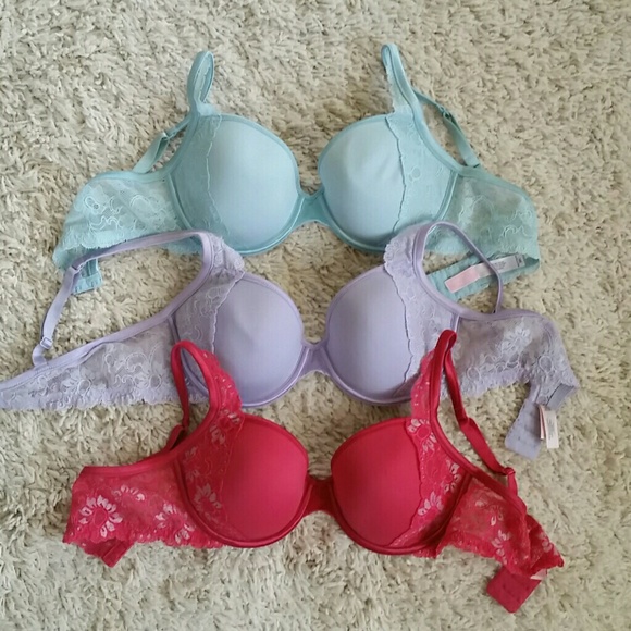 Victoria's Secret lined demi bras 36C