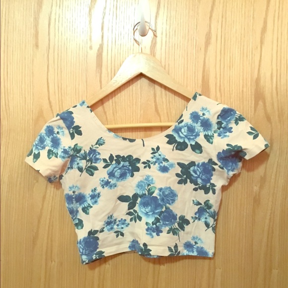 SOLD Floral Crop Top