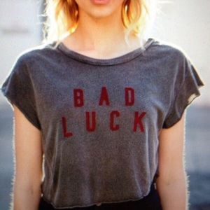 ❤️Brandy Melville bad luck crop top❤️