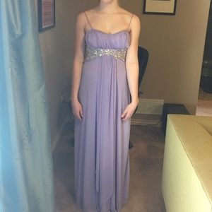 Lilac prom dress
