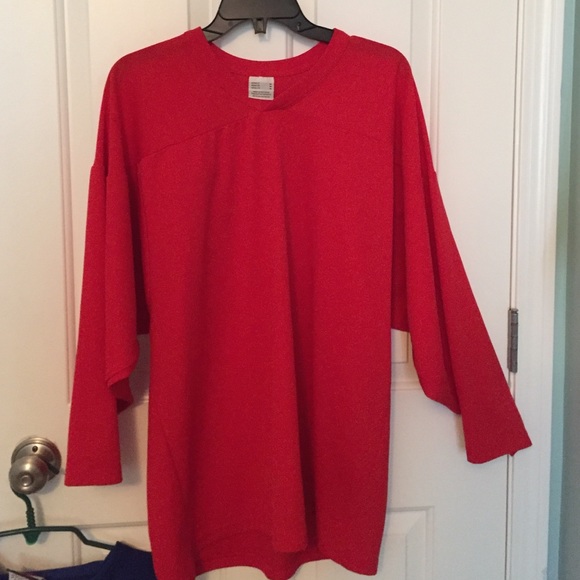 Red hockey jersey