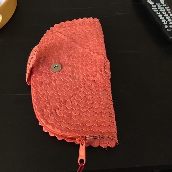 Orange straw clutch - Picture 4 of 4