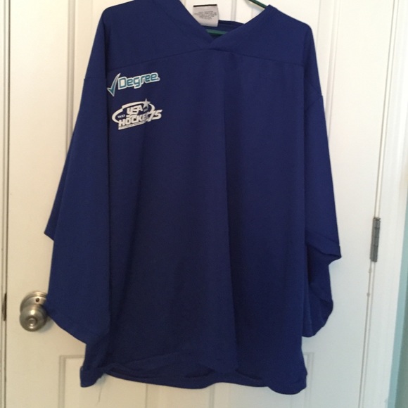 Blue hockey jersey