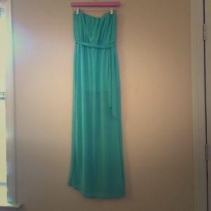 Sea foam maxi dress