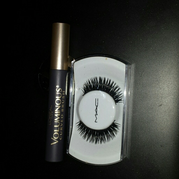 Fake mac lashes  and loreal mascara